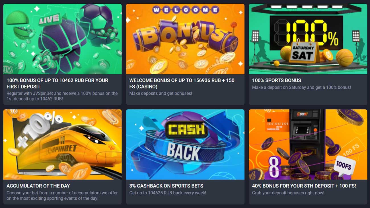 JVSpin Casino Bonuses & Promotions