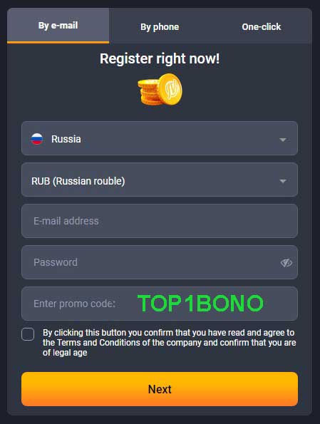 JVSpin Casino Registration Step by step